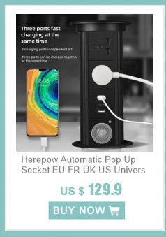 Herepow 118 Series Thailand American Standard مقبس حائطي مزدوج USB محول قابس الأجهزة المنزلية الذكية Type-c 3.1A شحن سريع