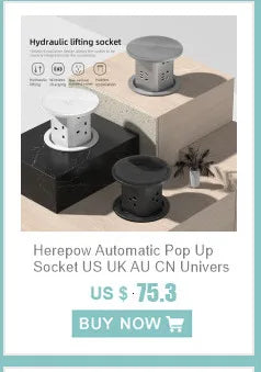 Herepow 118 Series Thailand American Standard Dual USB Wall Socket Smart Home Appliance Plug Adapter Type-c 3.1A Fast Charging