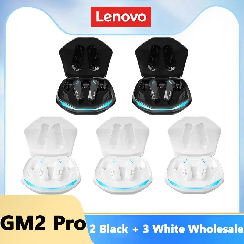 Choice Lenovo GM2 Pro Bluetooth 5.3 Earphones Sports Headset Wireless In-Ear Gaming Low Latency Dual Mode Music Headphones Game