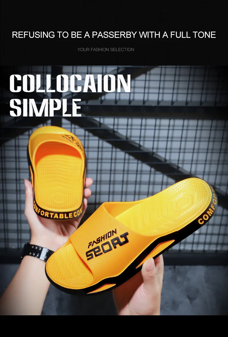 2023 New Slippers Men Summer Sports Outdoor Non-Slip Couples Home Bathroom Sandals And Slippers Women Ciabatte Uomo Flip Flop