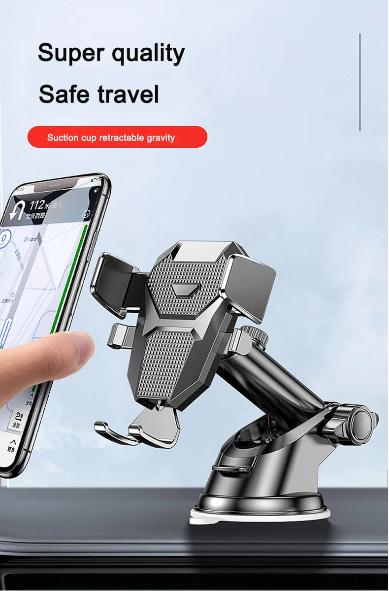 2023 NEW Universal Sucker Car Phone Holder 360° Windshield Car Dashboard Mobile Cell Support Bracket for 4.0-7 Inch Smartphones