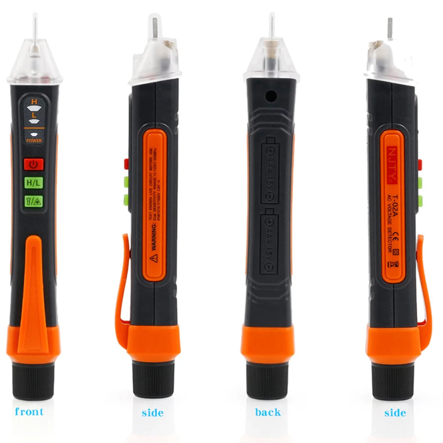 NJTY T02A Multifunction Non-Contact High Voltage Induction Tester, Live/Neutral Wire Detector, Household Electric Tester Pen