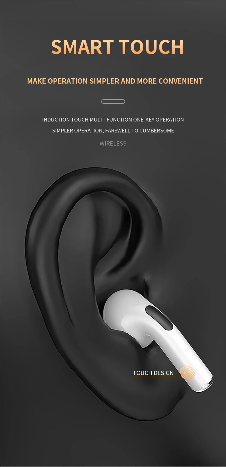 Original Air Pro 6 TWS Wireless Bluetooth Headset 5.3 Headphone Mini Earphone with Mic Charging Box for Smartphone Earbuds