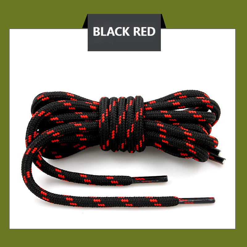 Round Shoelaces Outdoor Hiking Sports Shoe Lace Sneakers Shoelaces Length100/120/140/160CM Laces Black and White Shoelace Unisex