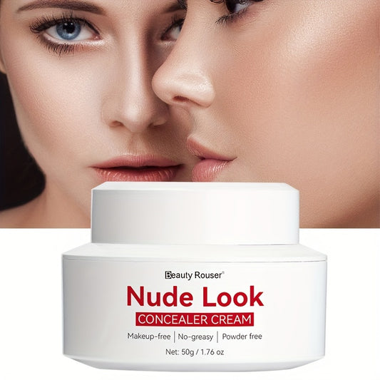 50g Nude Concealer, Natural Makeup Feel, Natural Makeup, Not Greasy, No Makeup, Easily Cover Facial Imperfections, Radiant, Contains Nicotinamide, Hyaluronic Acid, Shea Butter and Snow for Lotus, Hydrating Moisturizing Cream