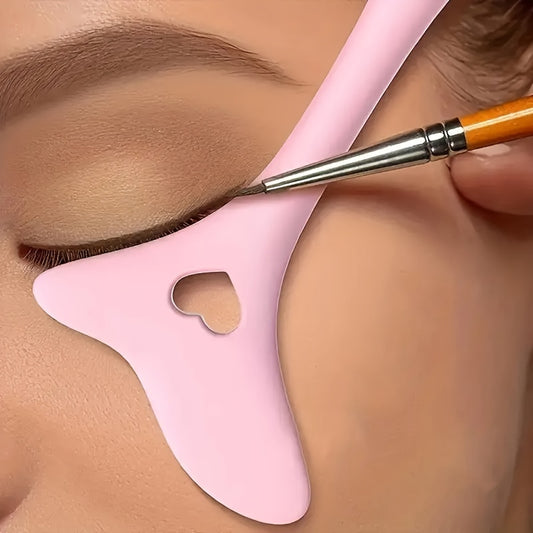 Easy-to-Use Silicone Eyeliner Stencil - Odorless Makeup Tool for Perfect Winged Lines