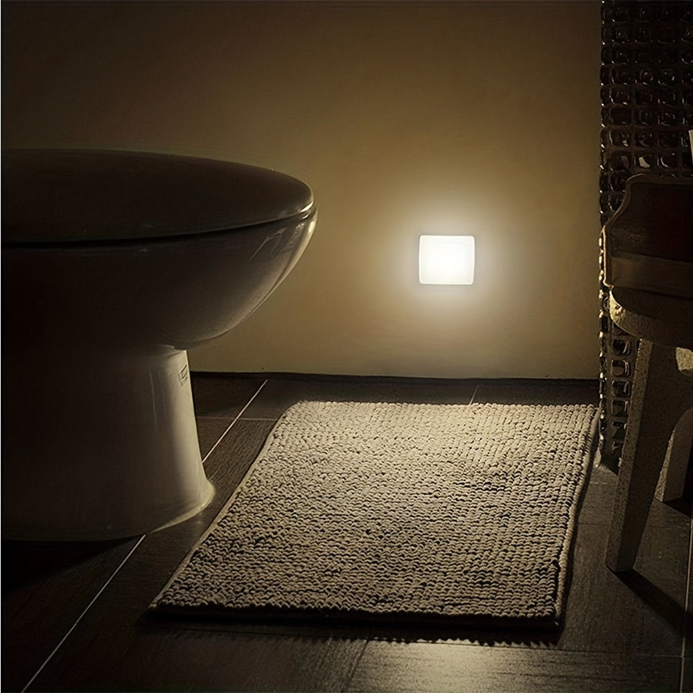 Veilleuse LED avec détecteur de mouvement PIR intelligent pour salle de bain, chevet, couloir, allée, toilettes, escalier, armoire