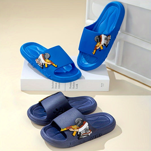 New Style Youngsters' Slippers for Summer, Fashionable And Handsome, Lightweight, Open-Toe, Breathable, Non-Slip Bathroom Shoes, Outdoor Entertainment Footwear, Quick-Drying, Suitable for All Seasons, Indoor And Outdoor Beach