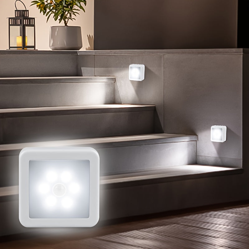 Veilleuse LED avec détecteur de mouvement PIR intelligent pour salle de bain, chevet, couloir, allée, toilettes, escalier, armoire