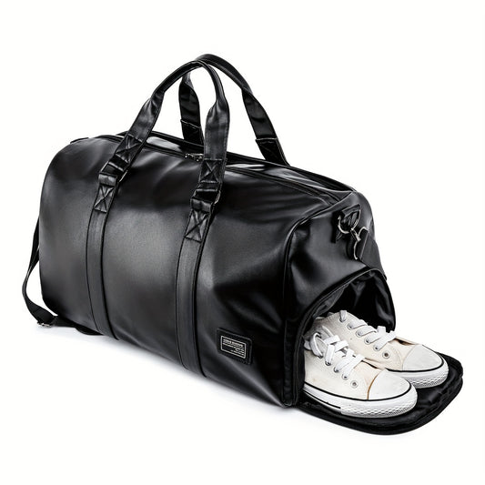 Large Capacity Fitness Cross Body Bag For Men, Travel Bag For Business Trips, Gym Workout Storage Bag With Wet And Dry Separation